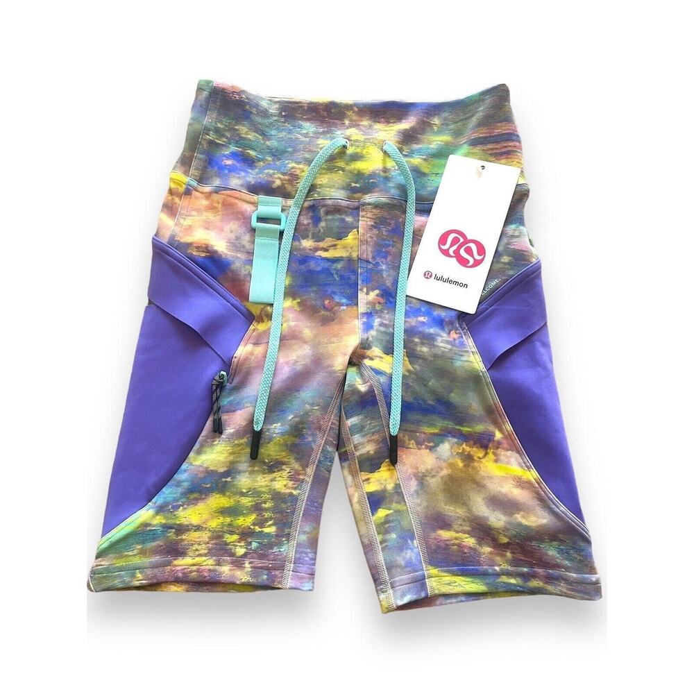 Lululemon Cargo SHR Super High Rise Hiking Short Altered Nature Multi Size 4 NWT